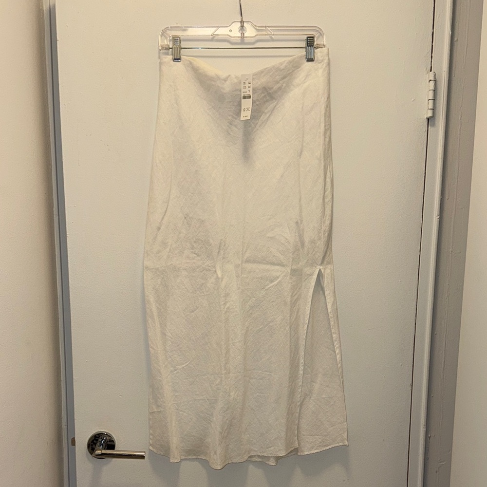 J. Crew Classic White Maxi Skirt